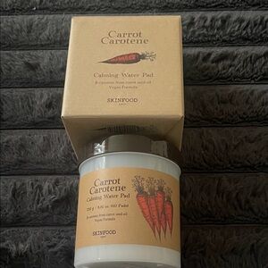 Skinfood Carrot Carotene Calming Water Pad, a vegan skincare product
